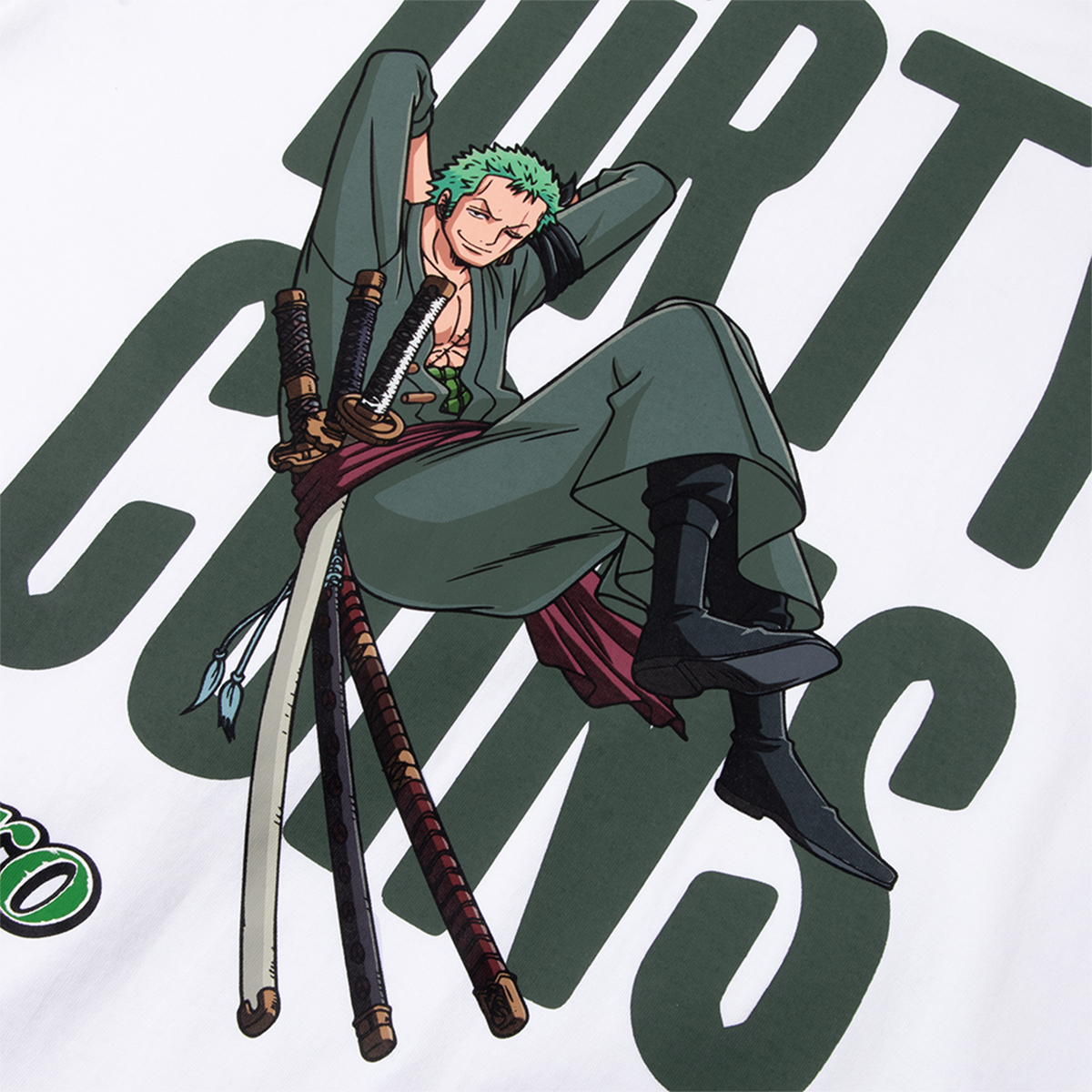 Áo thun DirtyCoins x One Piece Zoro T-Shirt - White