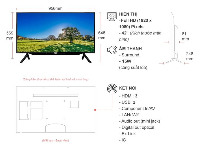 Android Tivi Sharp 42 inch 2T-C42BG1X