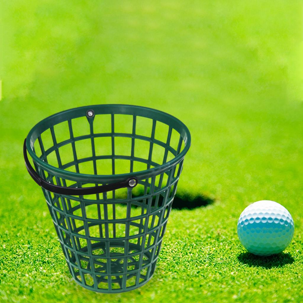 Outdoor Golf Ball Basket Container Golfball Bucket Hold Up to 75 Balls