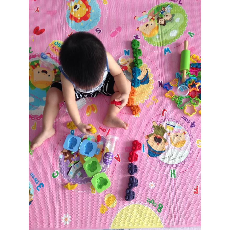 Khuôn gấu 3D chơi bột nặn đất nặn an toàn