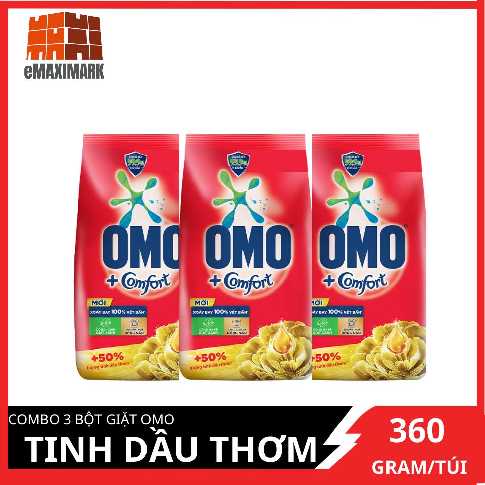 Combo 3 Bột giặt OMO Tinh dầu thơm 350g