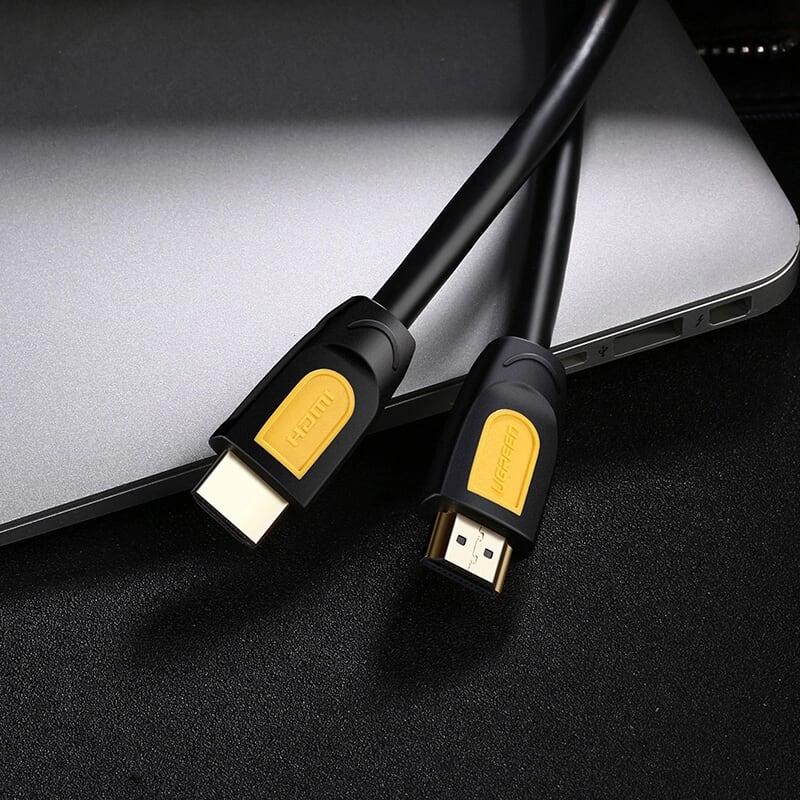Ugreen UG10129HD101TK 2M màu Vàng Cáp tín hiệu HDMI chuẩn 2.0 hỗ trợ phân giải 4K * 2K 60hz - HÀNG CHÍNH HÃNG