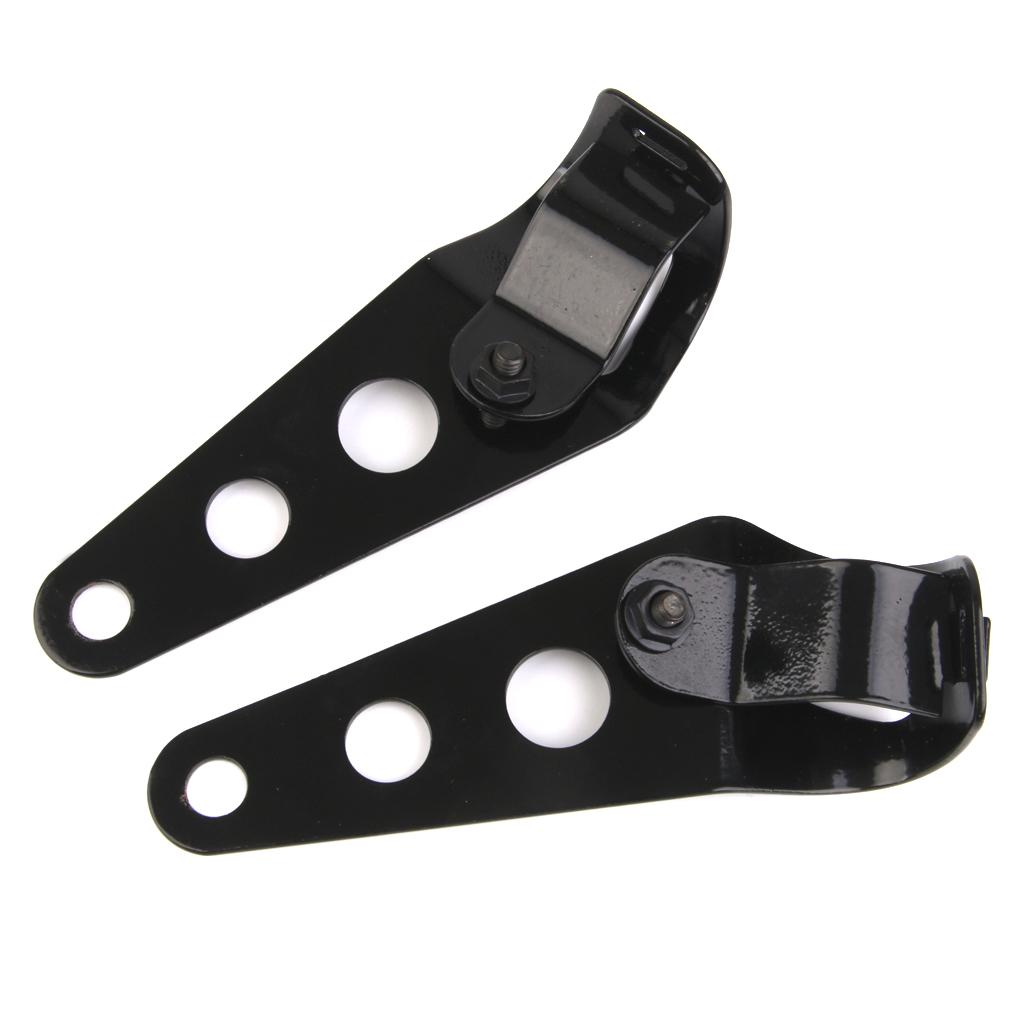 Motorcycle Motorbike Head Light Holder Headlight Mounting Brackets Fork