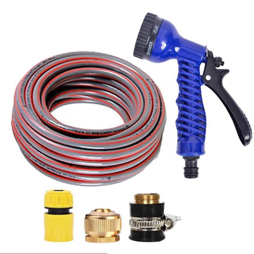 Bộ dây và vòi xịt tăng áp lực nước,rửa xe, tưới cây 7-10m 206843