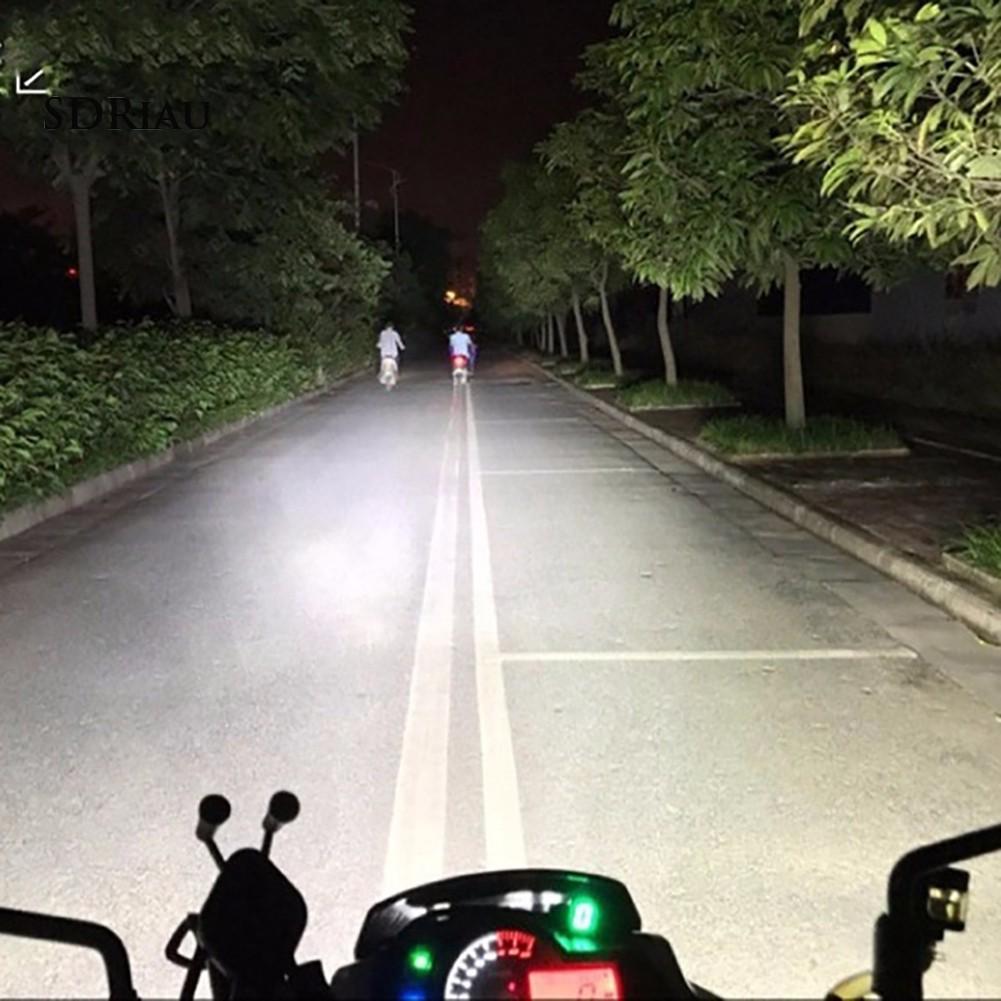 2 Đèn Pha Siêu Sáng 6 Bóng Led Cho Xe Máy