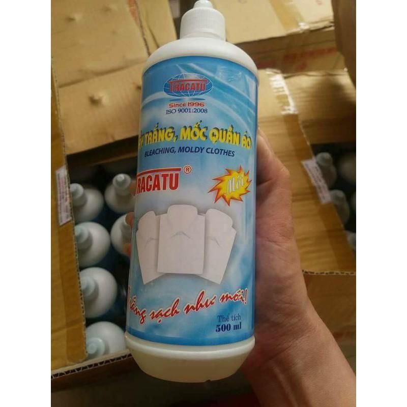 Tẩy trắng tẩy mốc quần áo thần thánh Tracatu 500ml hàng Việt Nam