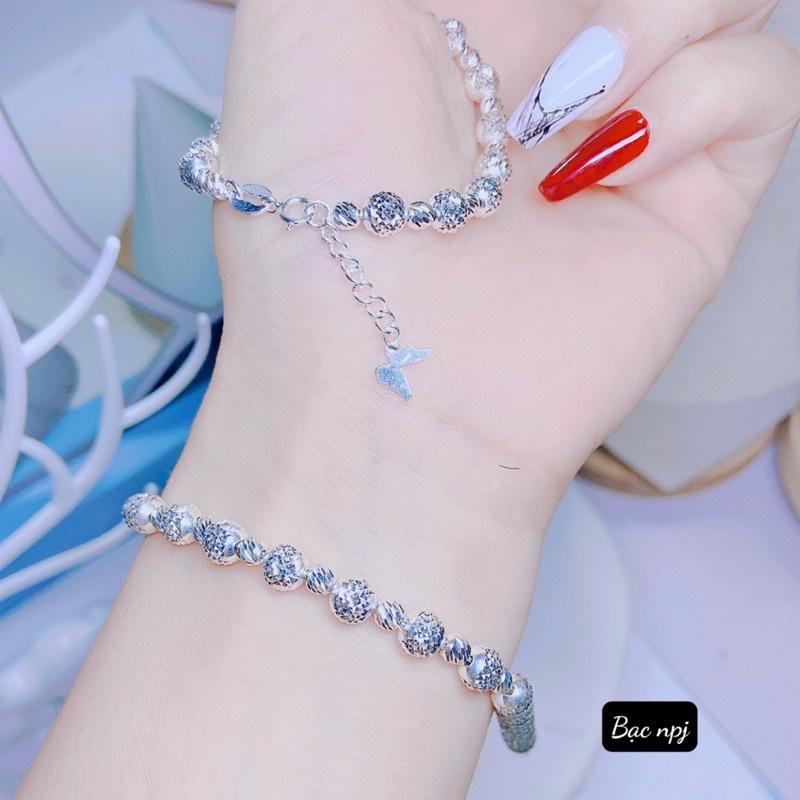 Lắc tay Bi Phay xinh, Vòng tay nữ Bạc Ta - bạc Npj