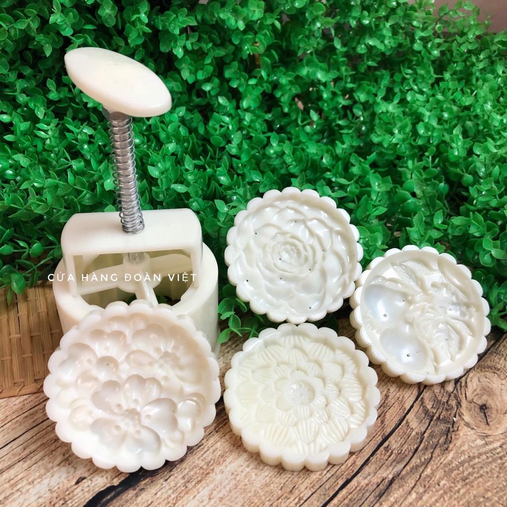 Khuôn Trung Thu 3D Siêu Sắc Nét - Hình Hoa Đào, Sen , Hồng 150g , 200g