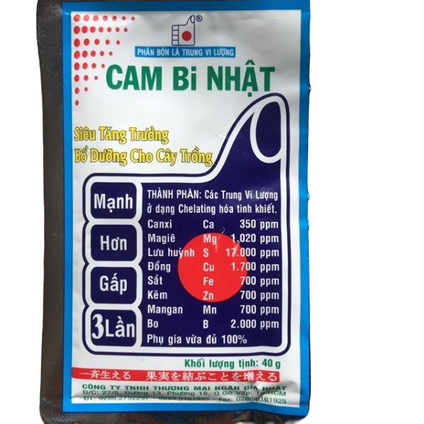 COMBO-5 GÓI CAM BI NHẬT 308 BỔ SUNG VI LƯỢNG CHO CÂY TRỒNG