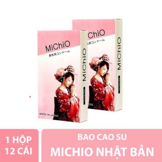 Bao Cao Su Nhật Bản Michio, BCS cao cấp, siêu mỏng (12 cái/hộp)