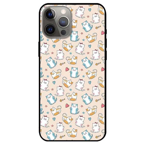Ốp lưng dành cho Iphone 12 Mini - 12 / 12 Pro - 12 Pro Max mẫu Họa Tiết Mèo Trái Tim