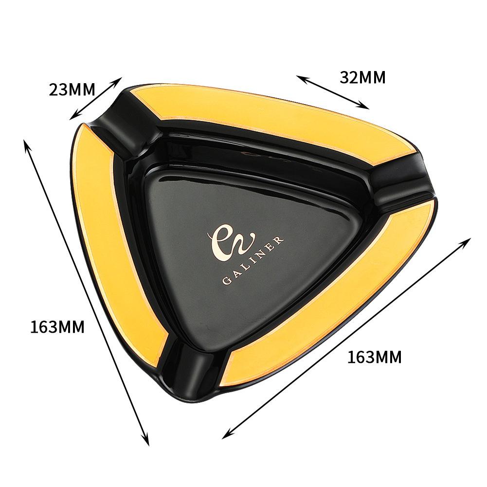 GALINER M03 - Gạt Tàn Cigar 3 Điếu Lớn, Chất Liệu Sứ Cao Cấp, Phong Cách Châu Âu Sang Trọng