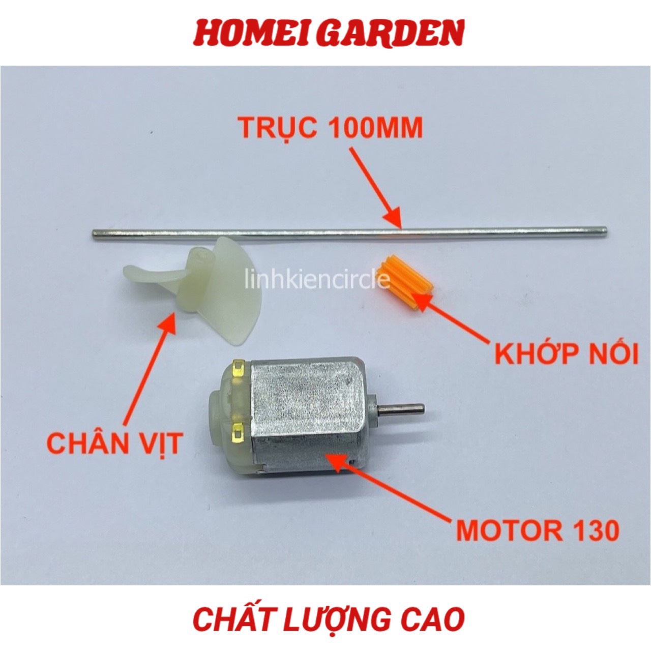 Bộ chân vịt mini kèm trục 100mm motor 130 3V -6V chế thuyền mini chất lượng cao - D0409