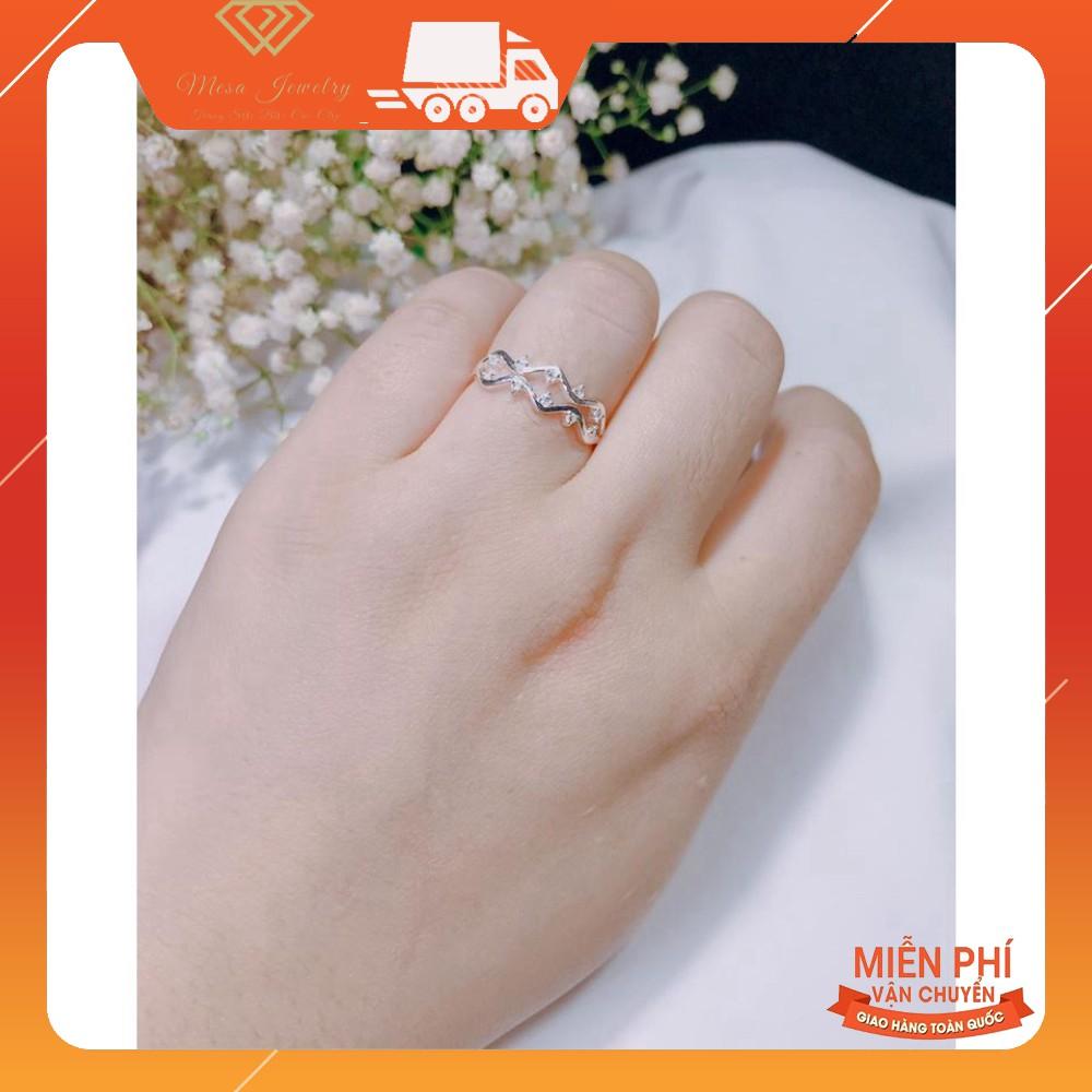 NHẪN SÓNG SIÊU XINH - CÓ THỂ ĐEO 1 NHẪN HOẶC 2 CÁI GHÉP VÀO NHAU