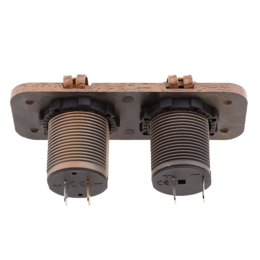 Car  Dual USB Phone Tablet Charger  Lighter Port