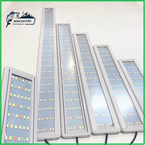 Đèn hồ cá LED 6 hàng bóng ánh sáng WRGB siêu sáng siêu mỏng cho đèn bể cá cảnh bể thủy sinh kích thước từ 20 - 90cm