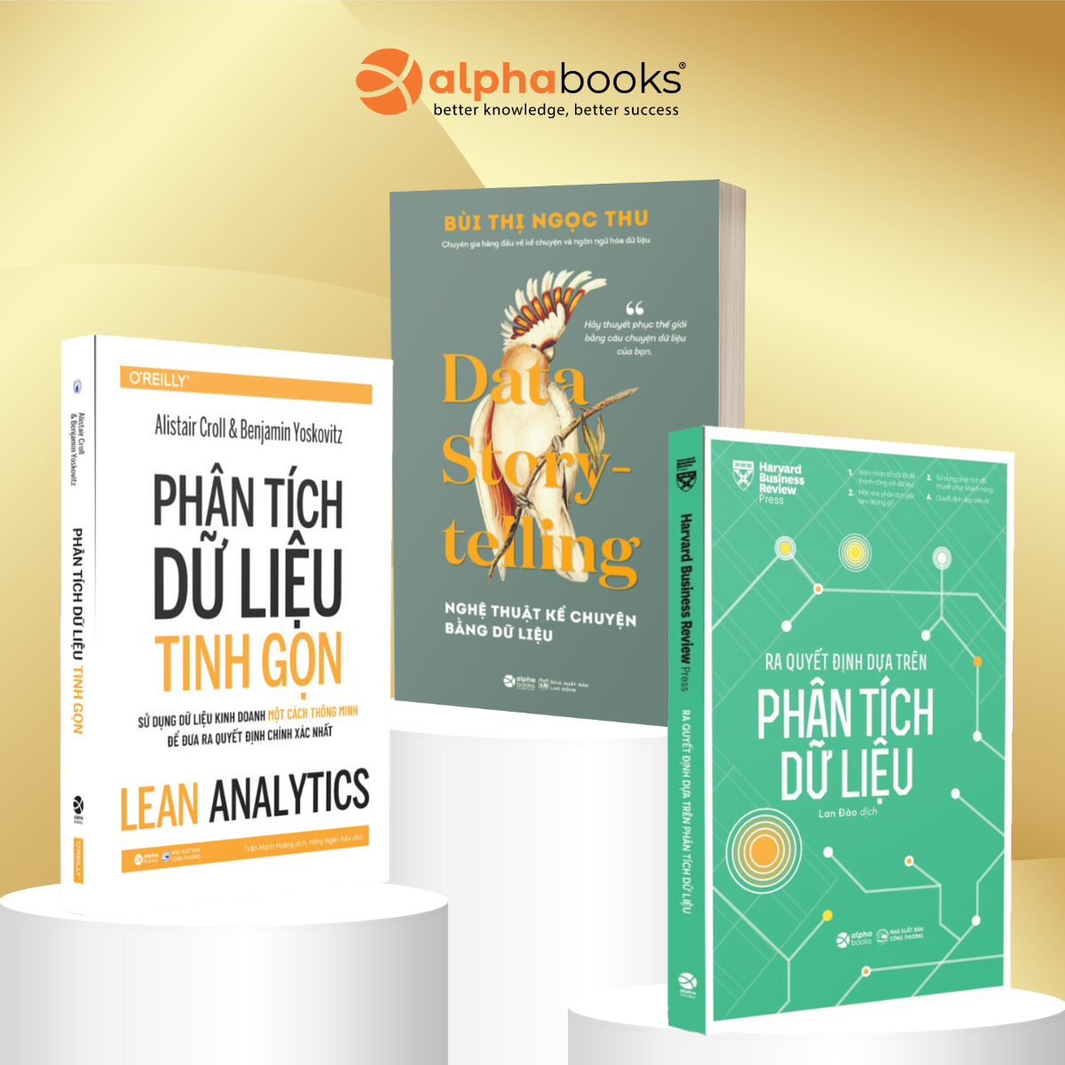 Combo: HBR - Ra Quyết Định Dựa Trên Phân Tích Dữ Liệu + Phân Tích Dữ Liệu Tinh Gọn + Nghệ Thuật Kể Chuyện Bằng Dữ Liệu