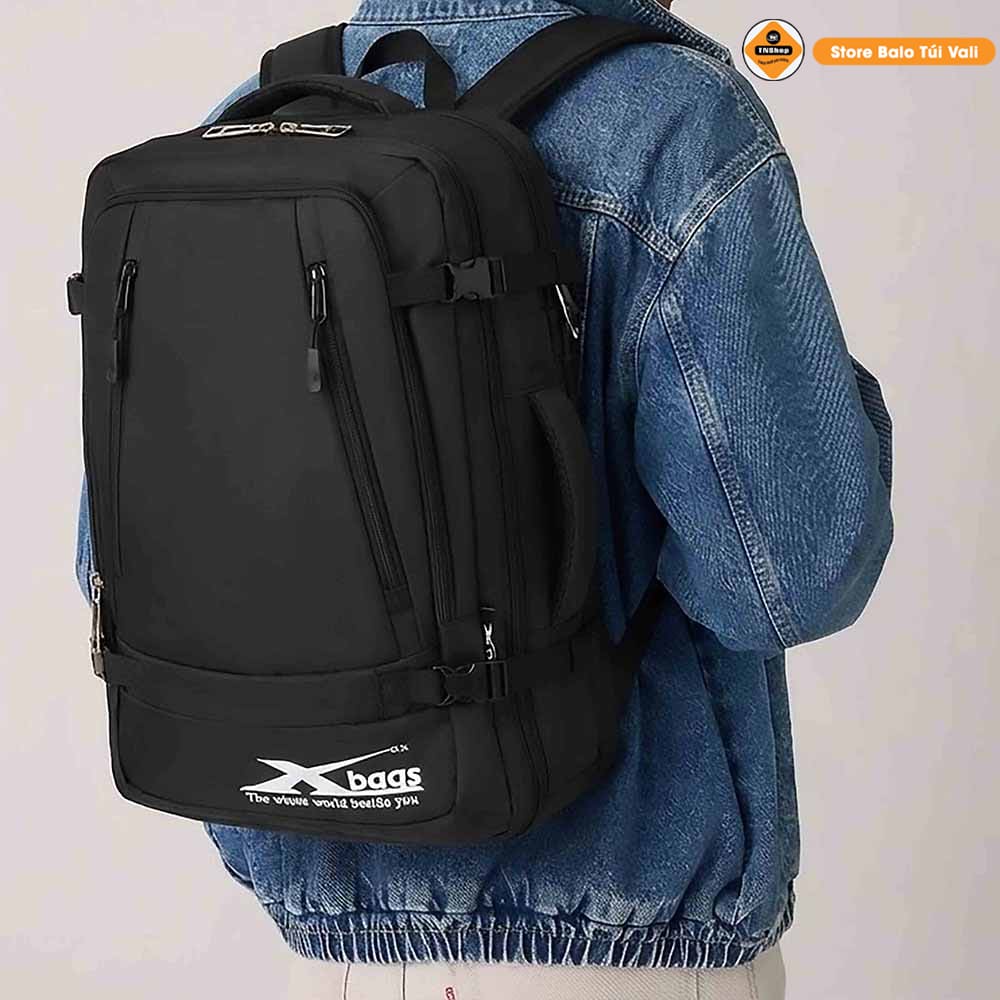 Balo du lịch cao cấp chống nước, balo laptop 17 inch nhiều ngăn Xbags Leader – Balo du lịch thời trang hiện đại, sang trọng, tiện dụng, mở rộng 180 độ, đệm lưng thoáng khí!