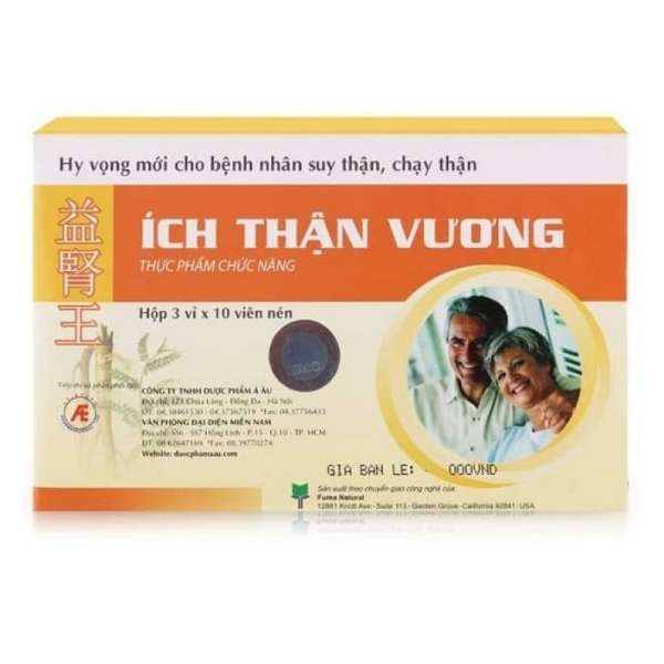 Thực phẩm bảo vệ sức khoẻ ÍCH THẬN VƯƠNG Platinum hộp 30 viên