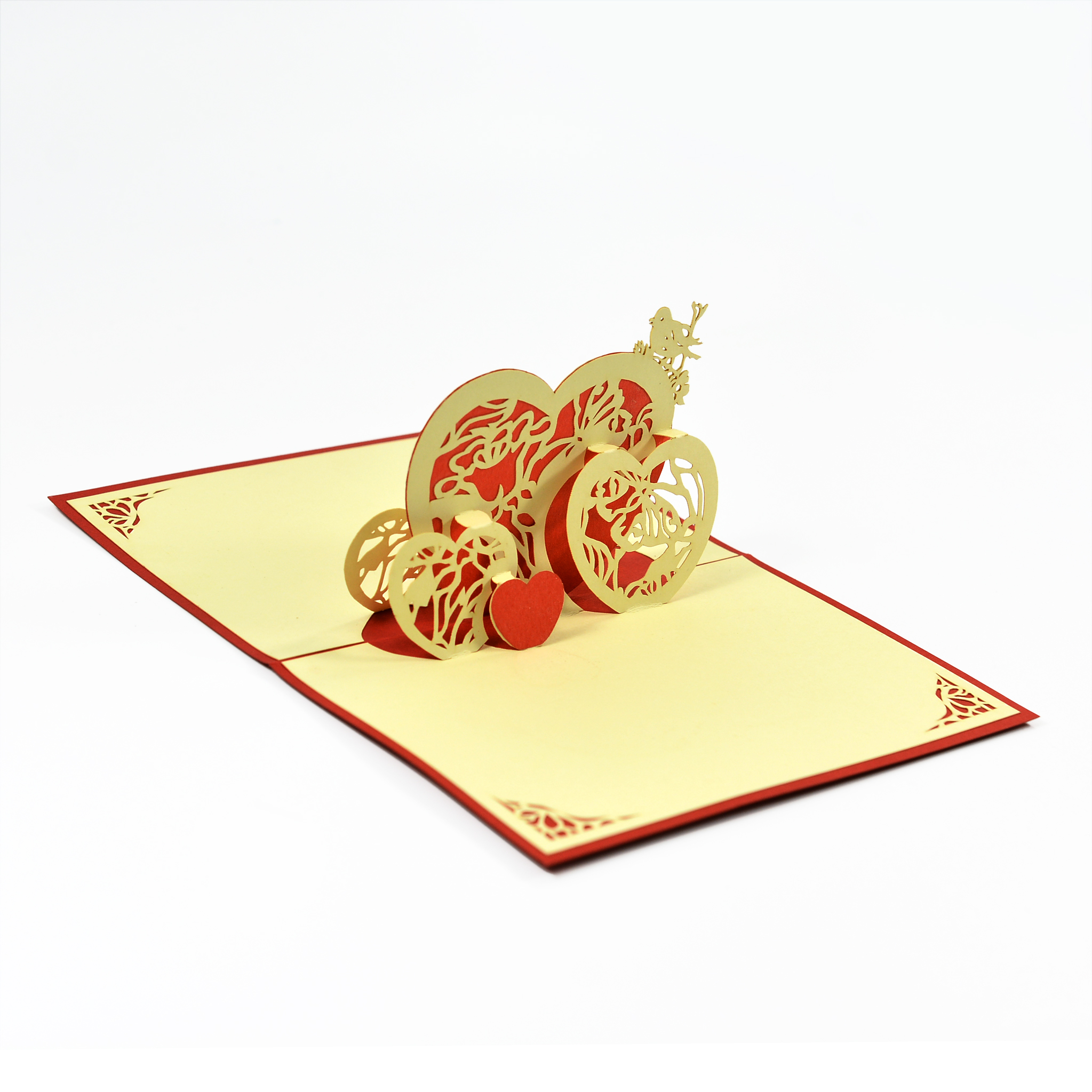 Thiệp 3D Pop-up Chủ Đề Tình Yêu, Sử Dụng Làm Quà Tặng Vào Các Dịp Quan Trọng Đặc Biệt, 3D pop-up greeting card size 10x15cm LO014