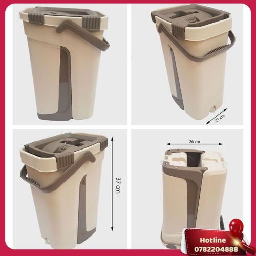 Cây Lau Nhà Tự Vắt 2 Trong 1 Kèm Thùng 2 Bông Lau -Giao Màu Ngâu Nhiên - Miễn Phí Vận Chuyển