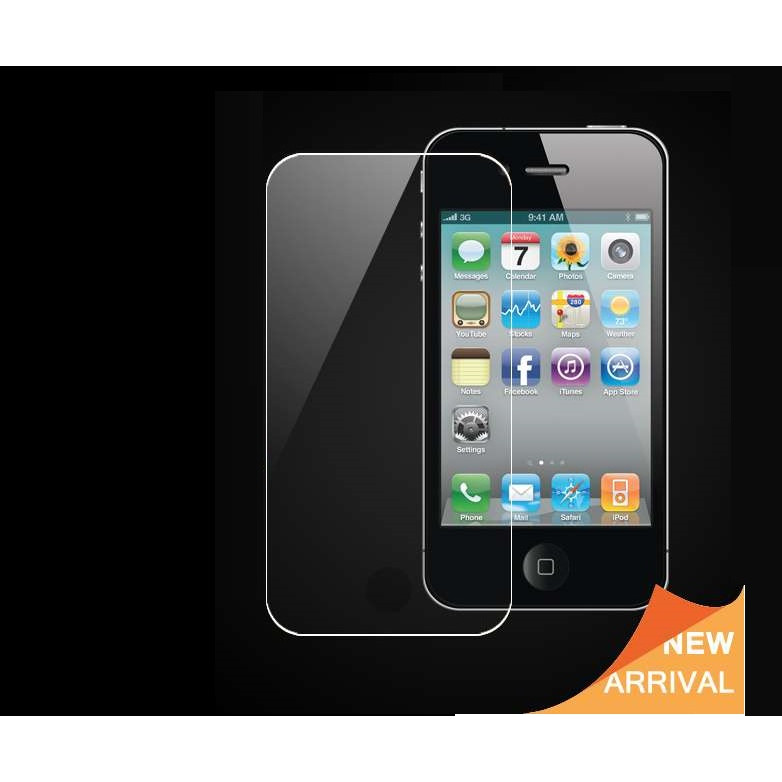 Tấm dán kính cường lực độ cứng 9H dành cho iPhone 4 - KLC01