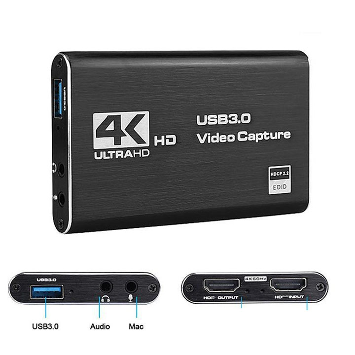 Video capture card HDMI 4k Usb 3.0 1080p 60 fps