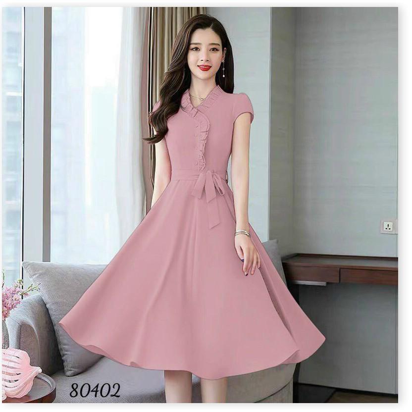 ĐẦM COTTON LẠNH THIẾT KẾ HỌA TIẾT THỜI TRANG MÙA HÈ,CHẤT LIỆU VÃI CO GIẢN VÀ THOÁNG MÁT LANA FASHION