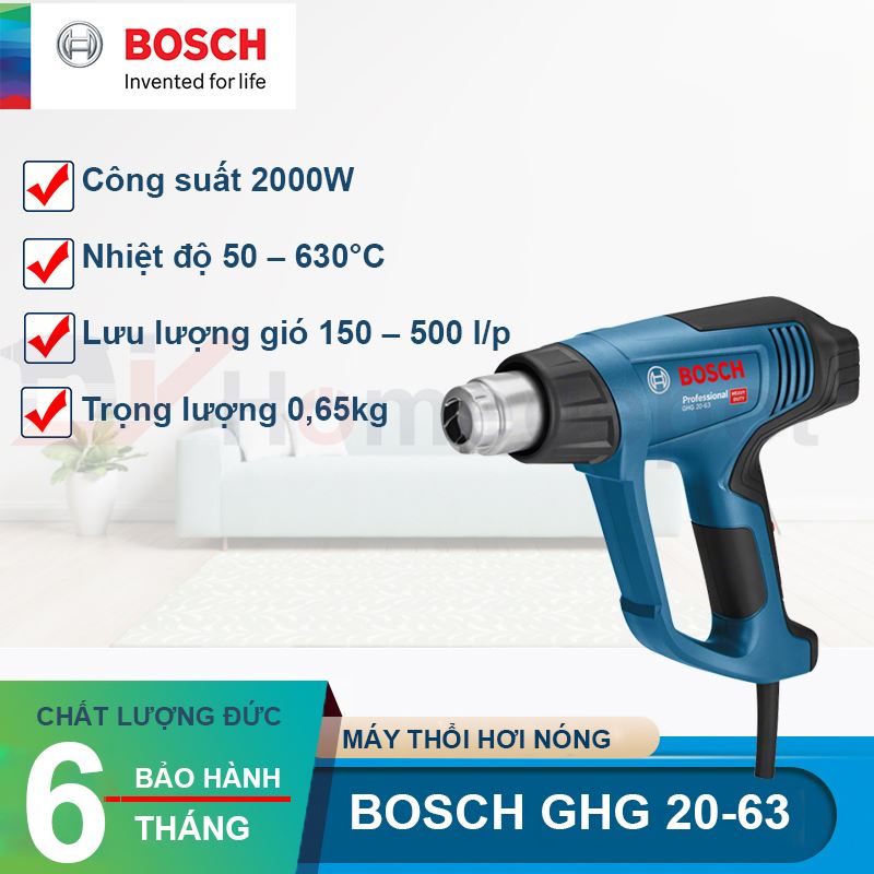 Máy thổi hơi nóng Bosch GHG 20-63