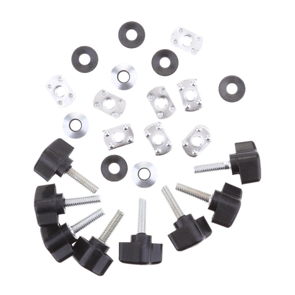 8 Sets Quick Remove Hard Top Fasteners Nuts Bolts for YJ TJ JK