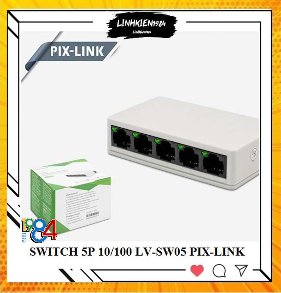 Switch 5P 10/100 LV-SW05 Pix-Link