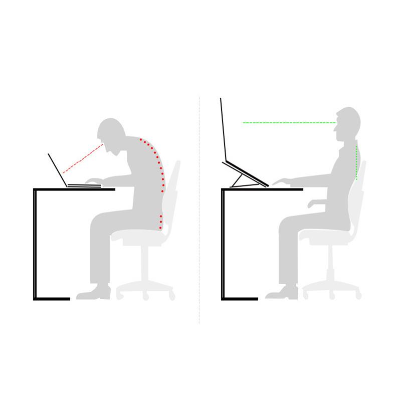 Giá đỡ hợp kim nhôm có thể gập lại cho máy tính bảng/iPad/máy tính xách tay