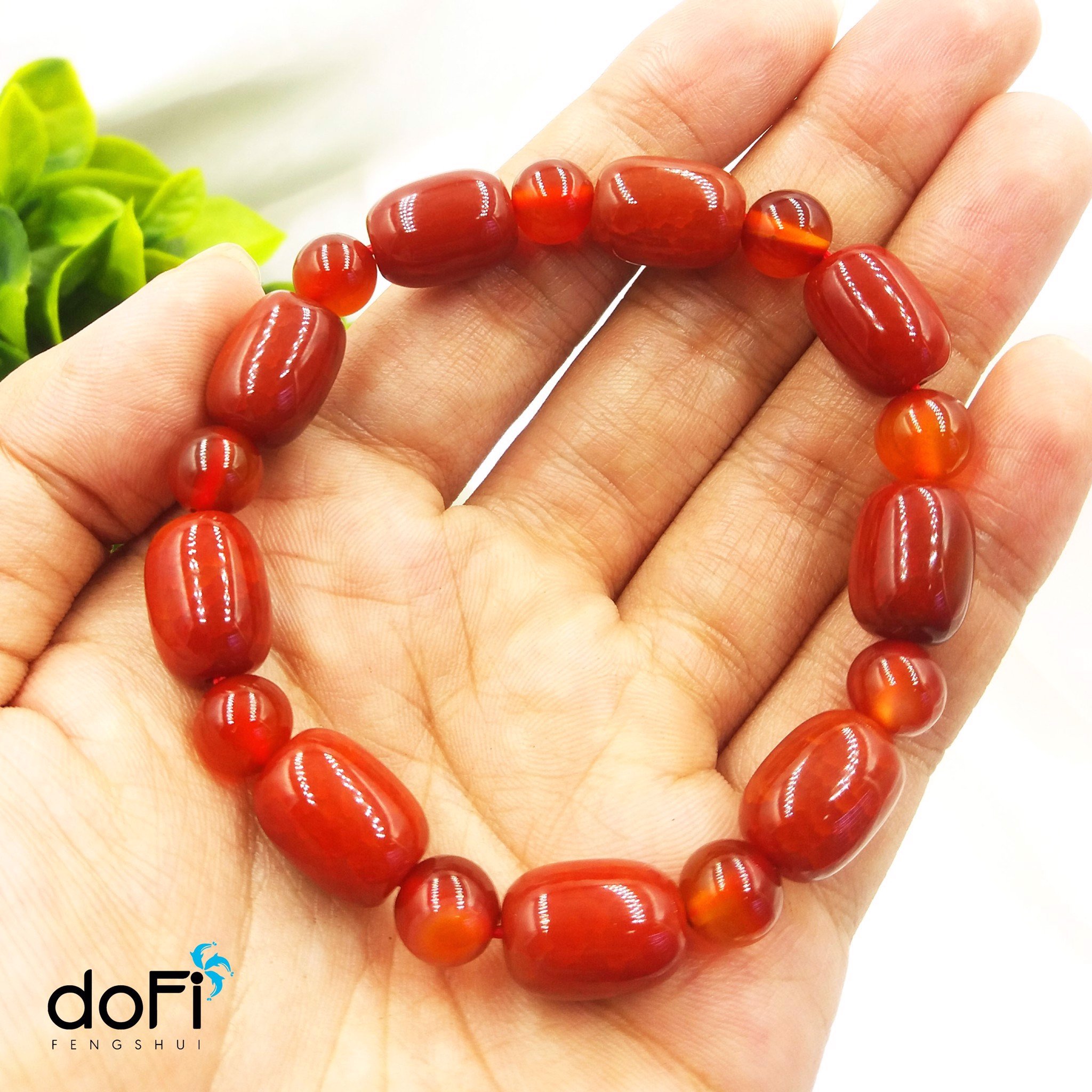 VÒNG LU THỐNG PHỐI ĐÁ MÃ NÃO ĐỎ 8LI
