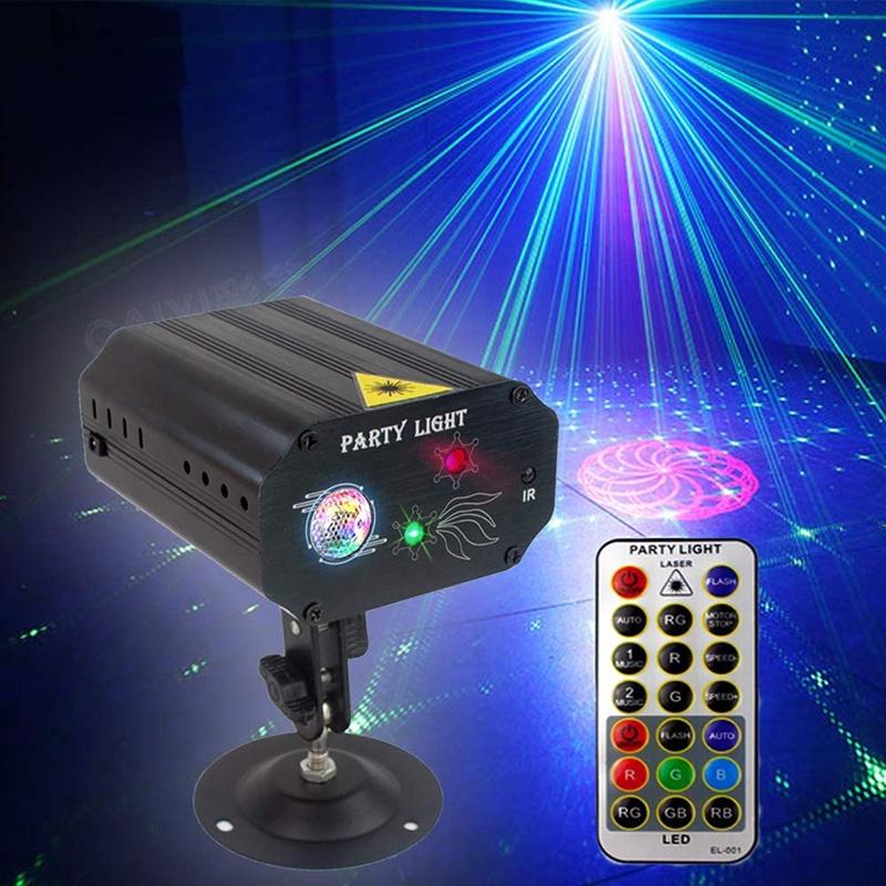 Đèn Laser Mini Điều Khiển Bằng Giọng Nói Cho Phòng Dj