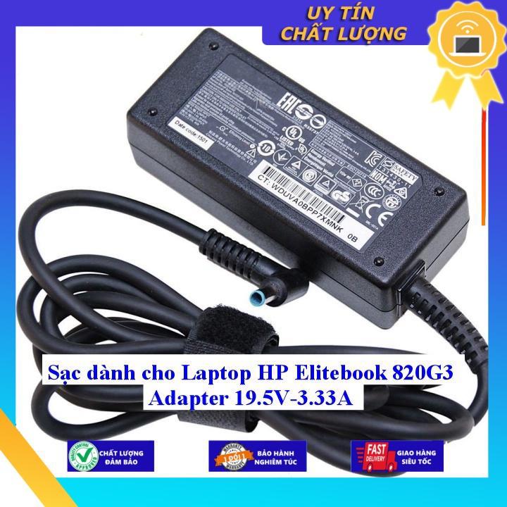 Sạc dùng cho Laptop HP Elitebook 820G3 Adapter 19.5V-3.33A - Hàng Nhập Khẩu New Seal