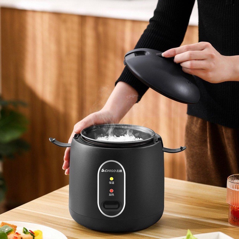 Nồi cơm điện Chigo dung tích 1,2L lòng nồi chống dính, công suất 600W - K-Mart