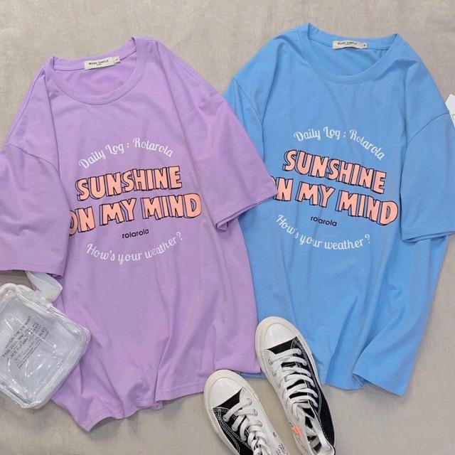 Áo thun dáng rộng Sunshine