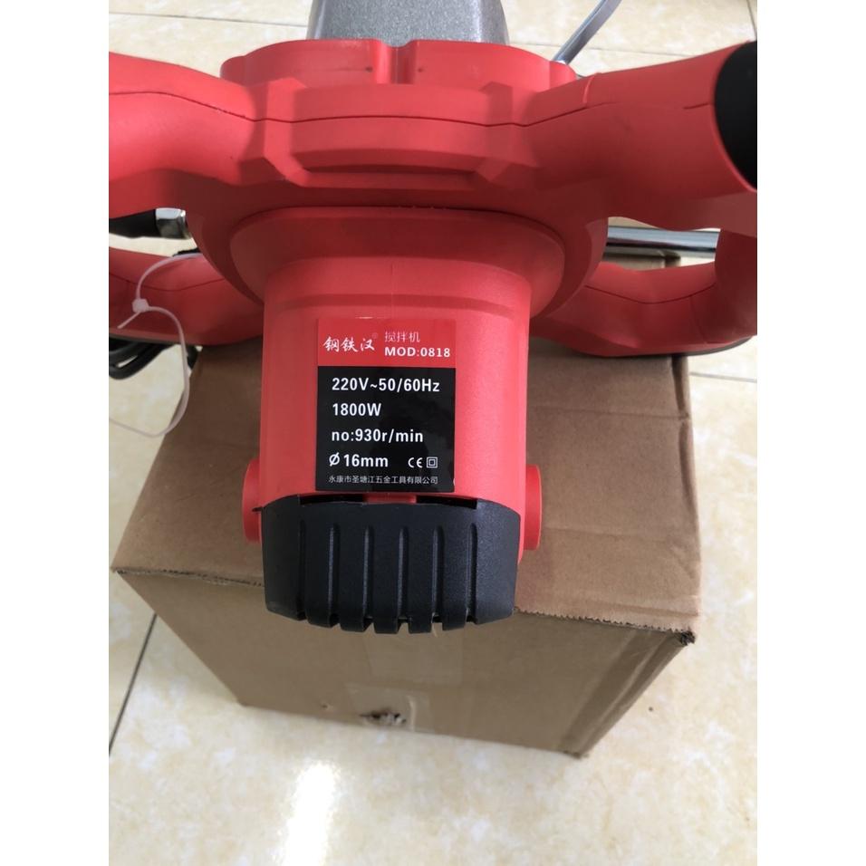 Bộ máy khuấy sơn / đánh vữa / trộn bột bả / trộn hồ dầu/ trộn xi măng 1800W