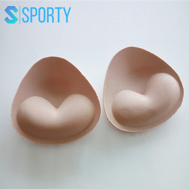 Miếng lót có độn ngực xốp hình tam giác cao cấp dày dặn dùng lót váy, đầm, bikini, đồ tập gym SPORTY