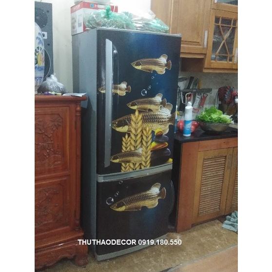 COMBO 3 MẶT GIỐNG NHAU - Decal dán kín tủ lạnh