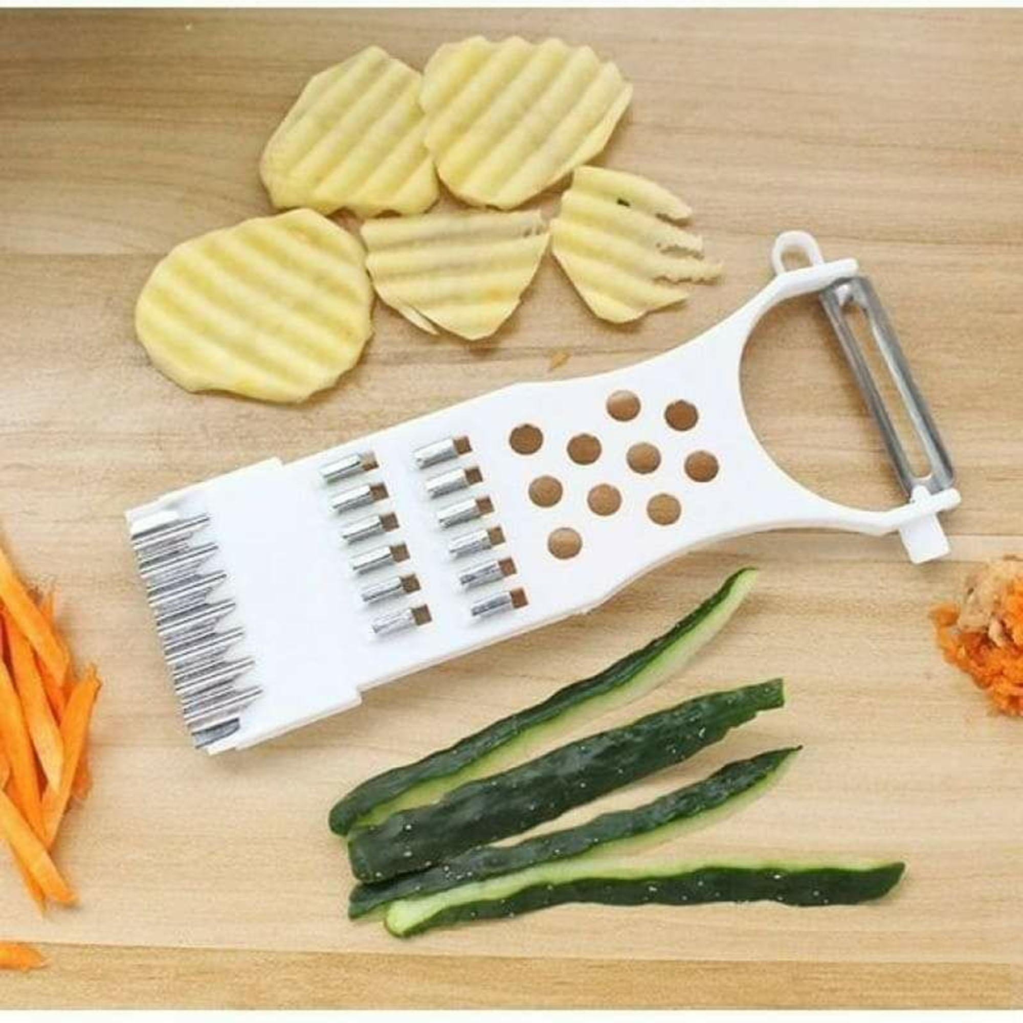 Dụng Cụ Bào Sợi Rau Củ Quả Cầm Tay 3in1 TOKDODO, Nạo Rau Củ Quả Nhà Bếp Đa Năng
