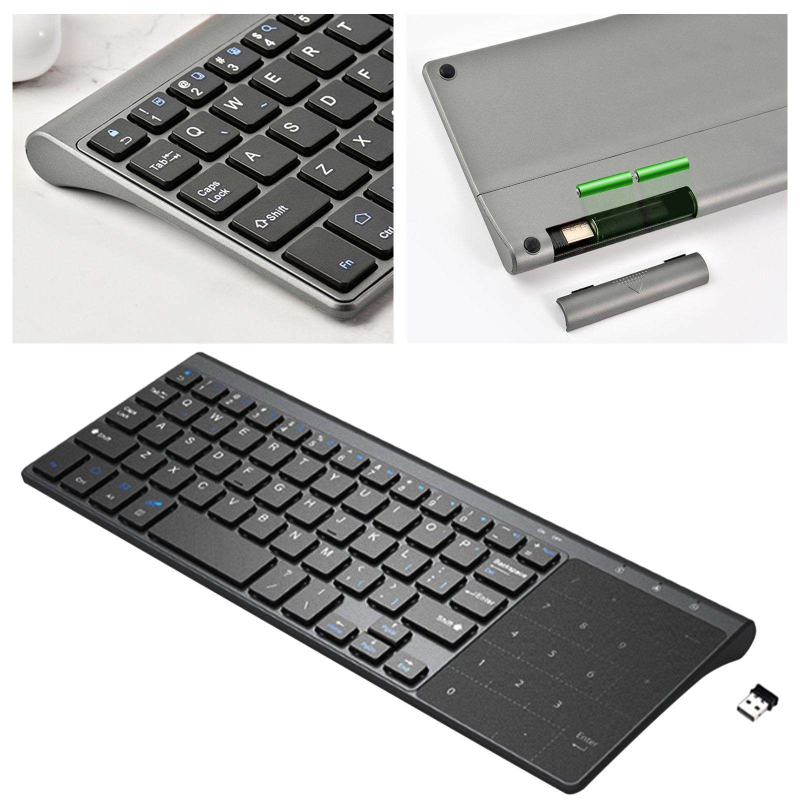 Mini Wireless Keyboard with USB Receiver for PC Computer Power Saving Slim