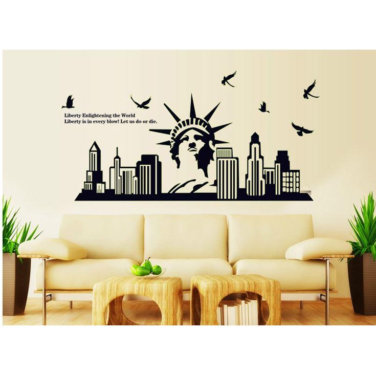 Decal dán tường phát sáng NewYork ABQ9622