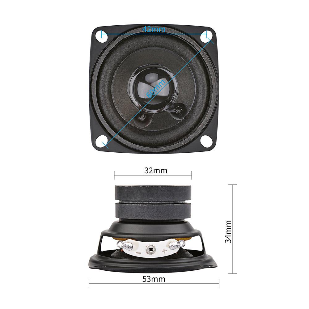 Aiyima 2pcs 2 inch loa di động lái xe 4 8 ohm 10w toàn bộ âm thanh loa âm thanh nhà hát nhà DIY DIY Color: 8 Ohm Speaker Woofer Size/Full-Range Size: 2"