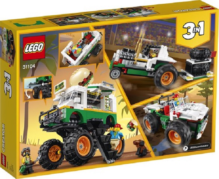 Mô hình đồ chơi lắp ráp LEGO CREATOR Xe Tải Burger Lưu Động 31104 ( 499 Chi tiết )