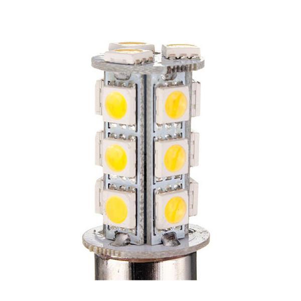 10x Warm White 1156 BA15S Trailer Interior 12V LED Lights Bulbs 18