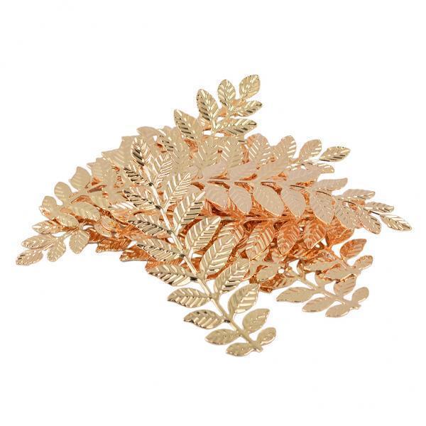 2X 12 Pieces Tree Leaves Pendants Charms Pendants For Necklace DIY Findings