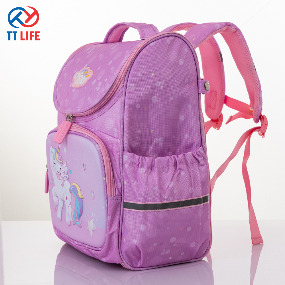 Balo chống gù TT LIFE 110-7 - màu hồng Ngựa Pony