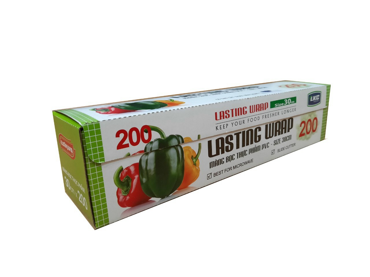 Màng bọc thực phẩm PVC lasting wrap 30cm×200