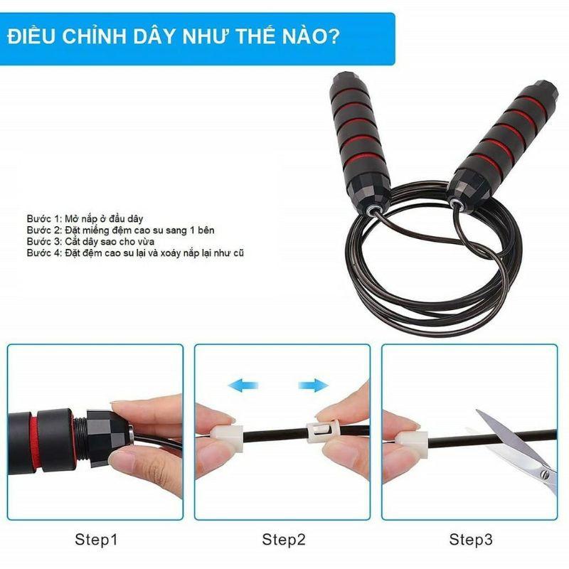 Dây Nhảy Lõi Thép Tập Thể Dục Chắc Chắn Độ Bền Cao